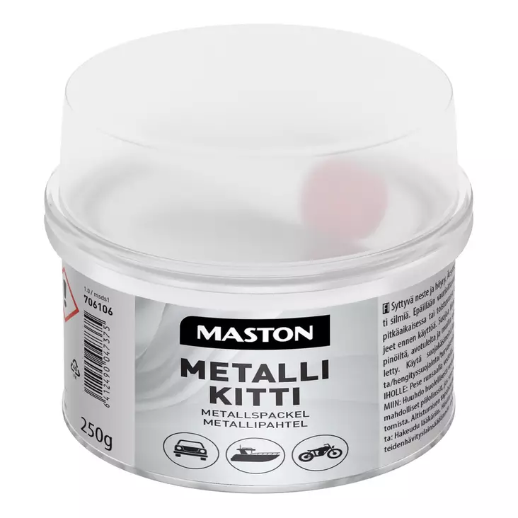 Metallikitti 250g Maston - Tasoitteet, laastit ja pakkelit - 6412490047375 - 1