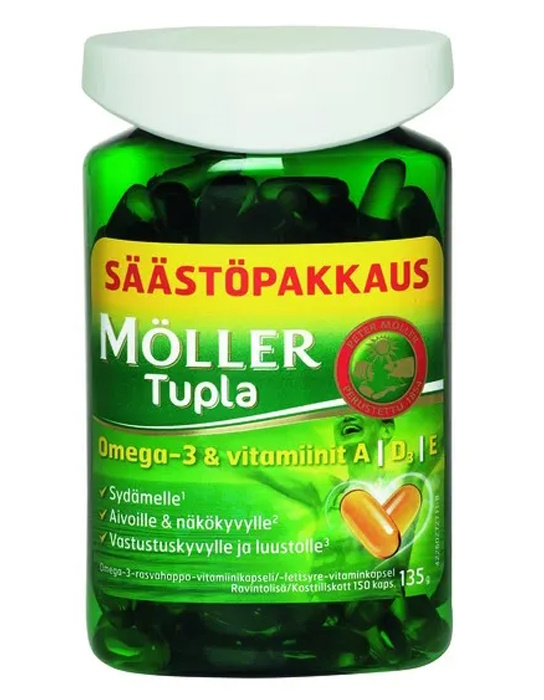 M=C3=B6ller Tupla 150kpl kala=C3=B6ljykapseli - Ravintolisät ja vitamiinit - 7070866011475 - 1