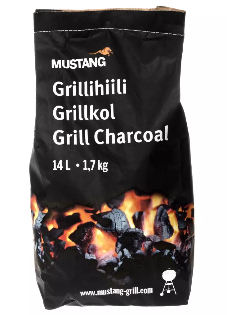 GRILLIHIILI 14 L MUSTANG - Grillihiilet ja grillibriketit - 6410412554765 - 1