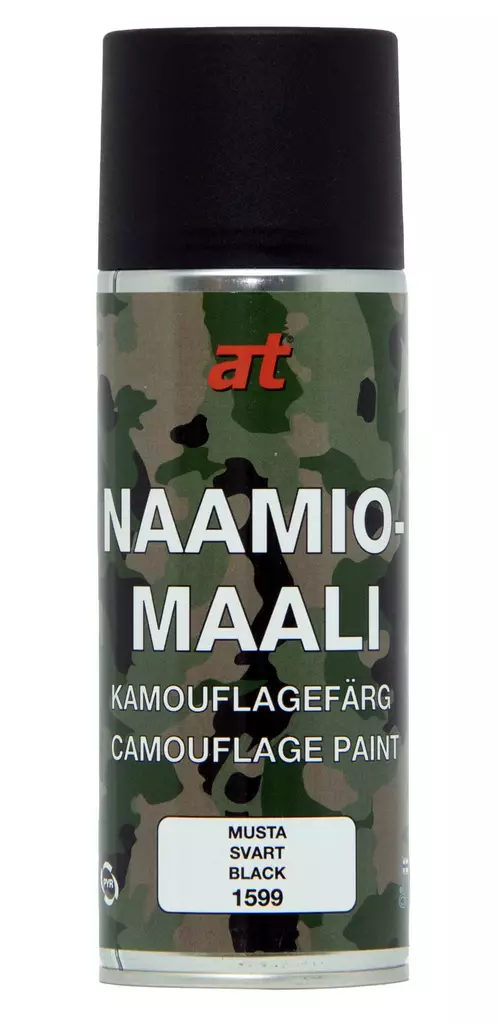 NAAMIOMAALI MUSTA 400ml Camouflage - Naamiomaalit Camo - 6416631015995 - 1