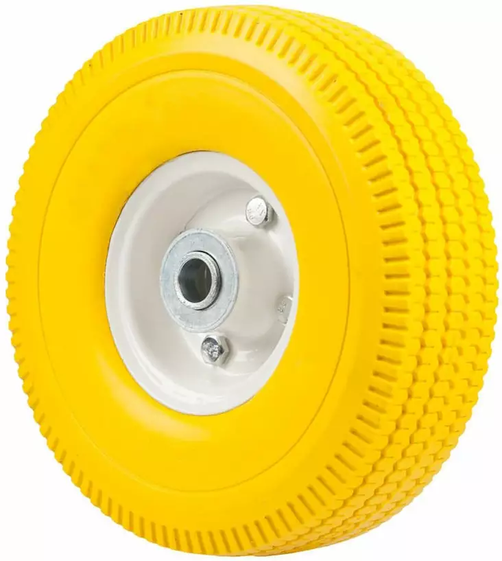 Umpikuminen nokkak=C3=A4rrynpy=C3=B6r=C3=A4 keltainen metallivanne - Kottikärryt - 6438168095295 - 1