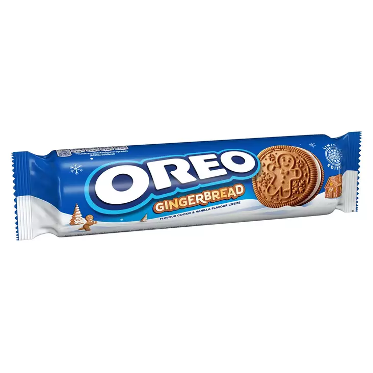 OREO TÄYTEKEKSI 154G GINGERBREAD - Leivät, keksit ja leivonnaiset - 7622202045615 - 1