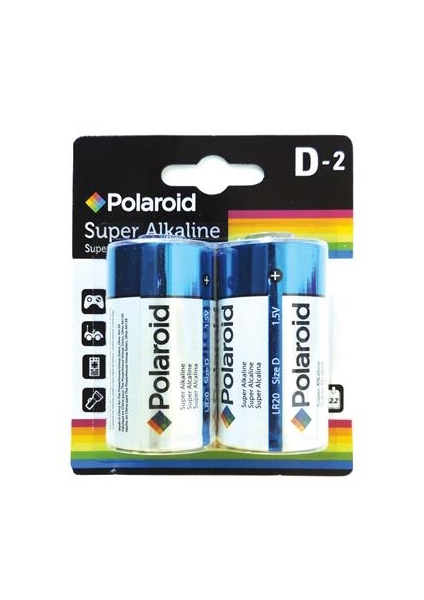 polaroid patteri paristo d super alkaline patteri - Sormiparistot - 6438168109695 - 1