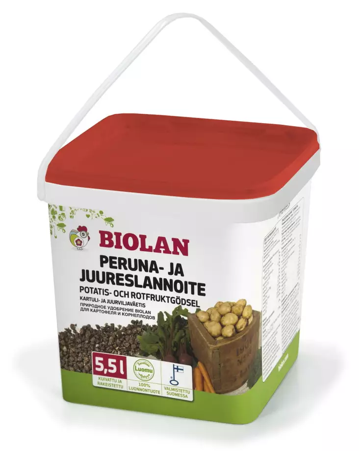 PERUNA- JA JUURESLANNOITE 5,5L PAKKI - Lannoitteet - 6411961054485 - 1