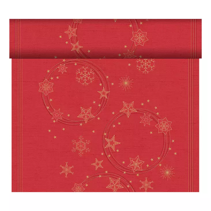 Dunicel poikkiliina Starshine Punainen - Kertakäyttöpöytäliinat - 7321012028305 - 1