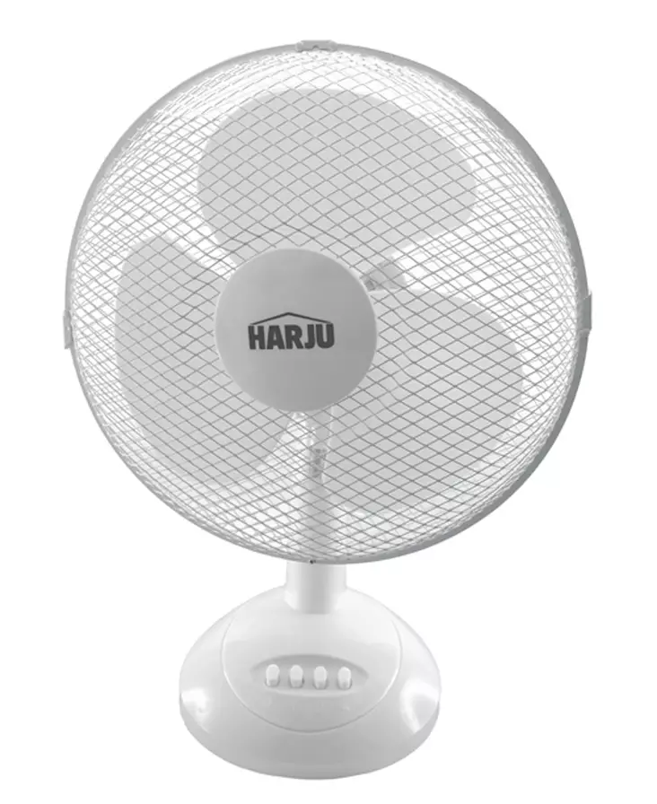 PÖYTÄTUULETIN 12" 40W VALKOINEN HARJU - Tuulettimet - 6438140234025 - 1