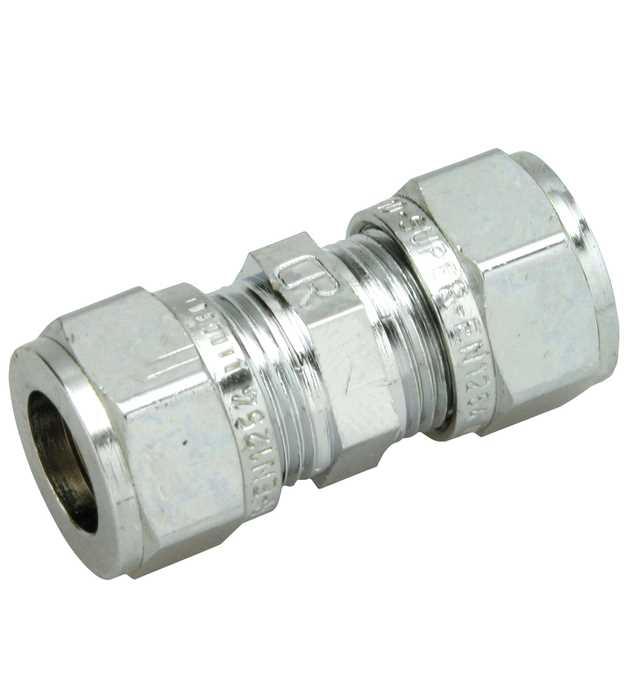 PUSERRUSLIITIN 10MM KROMI OPAL - Käyttövesiliittimet ja tarvikkeet - 6413820151335 - 1