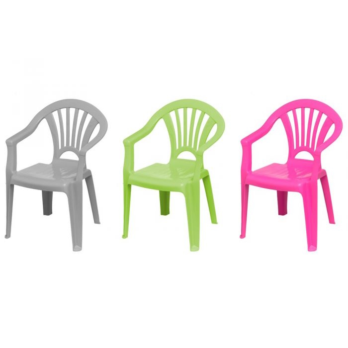  Lasten muovituoli v=C3=A4rein=C3=A4 vihre=C3=A4 harmaa ja pinkki - Puutarhatuolit - 6410411792335 - 2