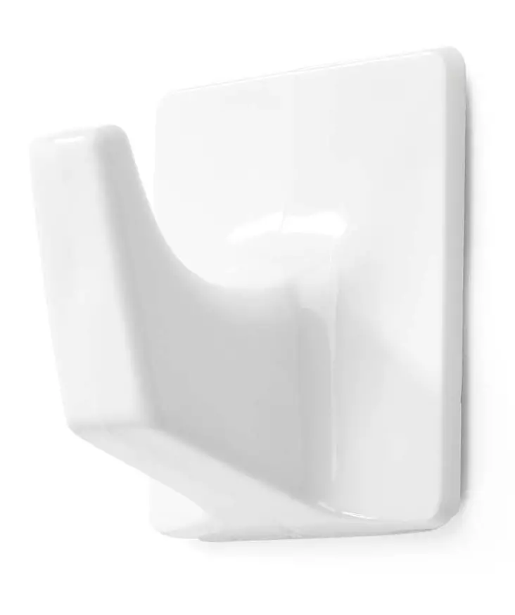 PYYHEKOUKKU 50x50mm MUOVI VALKOINEN 1621 HABO - Koukut, naulakot ja telineet - 7317900057045 - 1