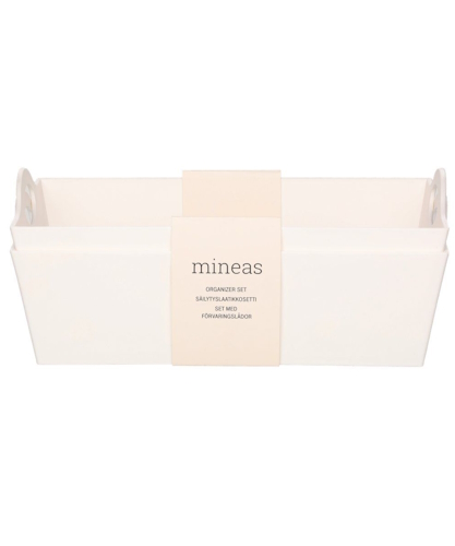 S=C3=A4ilytyslaatikot kaksi kappaletta valkoinen=20 - Kosmetiikkatarvikkeet - 6410416267845 - 1