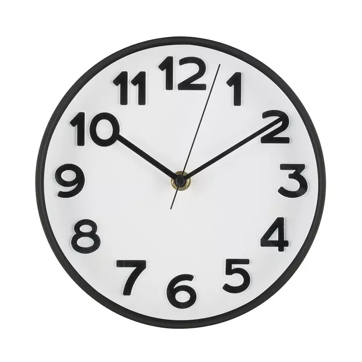 SEINÄKELLO Ora musta 20 cm - Kellot - 6410416275185 - 1