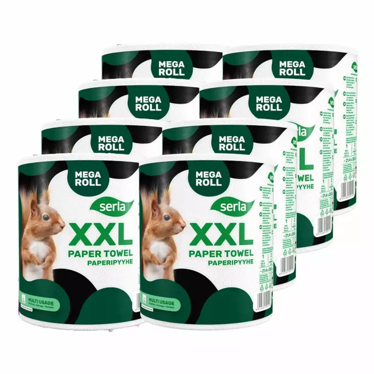SERLA AUTOTALLIPYYHE 8PKT/ XXL - Talouspaperit - 6414301091935 - 1