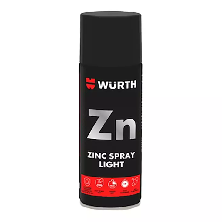 Würth Sinkkispray vaalea 400ml - Puhdistusaineet ja rasvanpoisto - 4099618563515 - 1