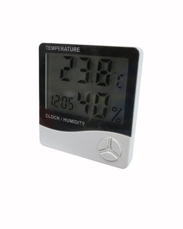 Digitaalinen mittari ulos ja sis=C3=A4lle, n=C3=A4ytt=C3=A4=C3=A4 my=C3=
=B6s kosteuden - Lämpömittarit ja sääasemat - 7316040009105 - 1