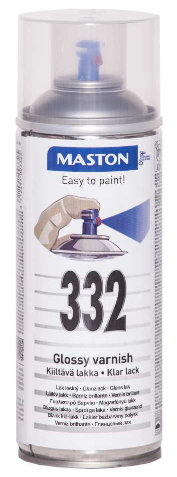 SPRAYMAALI KIILTÄVÄ LAKKA 332 400ML MASTON - Spraymaalit - 6412491003325 - 1