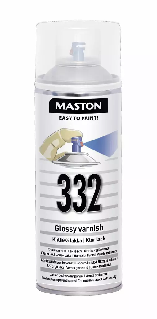 Spraymaali 100 Kiiltävä lakka 400ml - Spraymaalit - 6412491003325 - 1