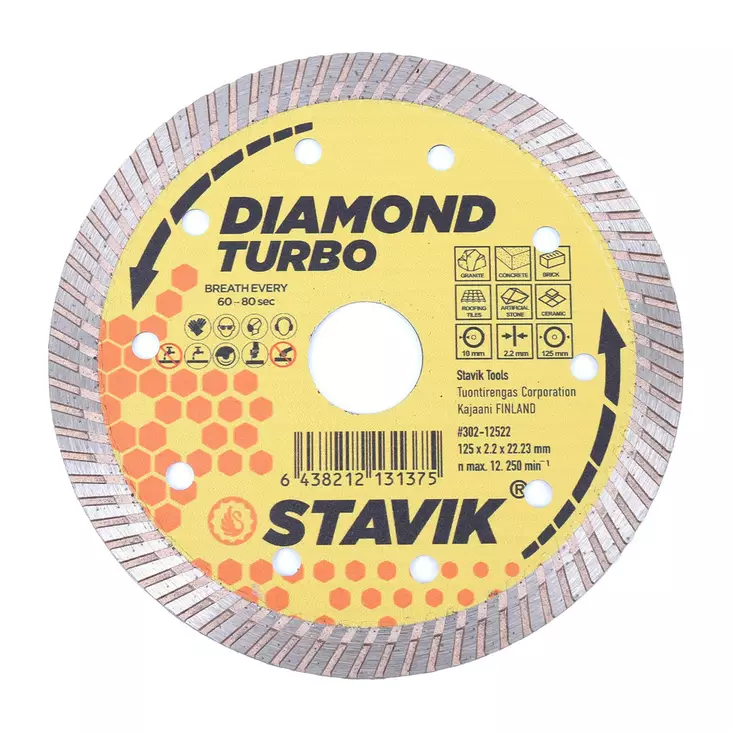 Stavik timanttilaikka 125mm turbo - Timanttilaikat - 6438212131375 - 1