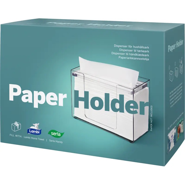 talouspaperi + teline p=C3=B6yd=C3=A4lle - Käsipaperit - 6414301066865 - 1