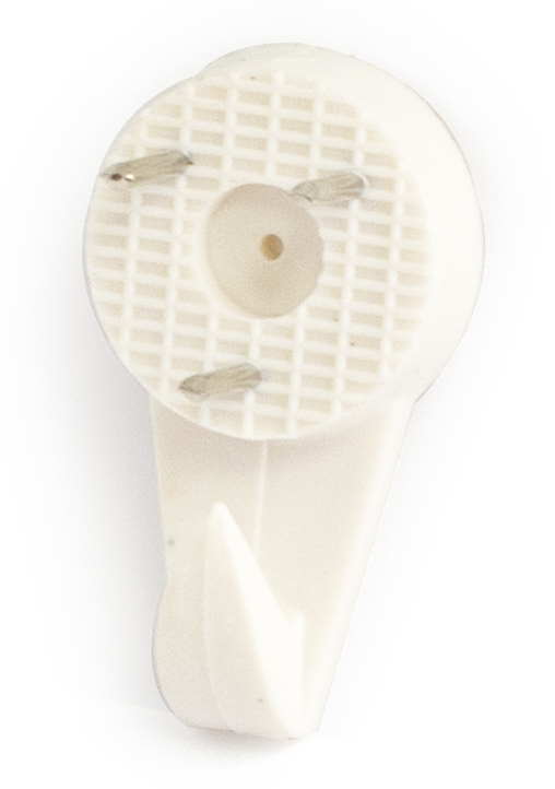 TAULUKOUKKU Valkoinen muovi 612 HABO - Koukut, naulakot ja telineet - 7317900029615 - 1