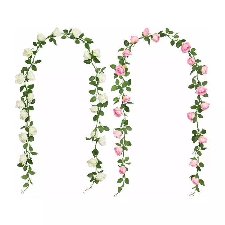 Tekoköynnös ruusu värilajitelma - Tekokasvit ja muovikukat - 6438159384865 - 1