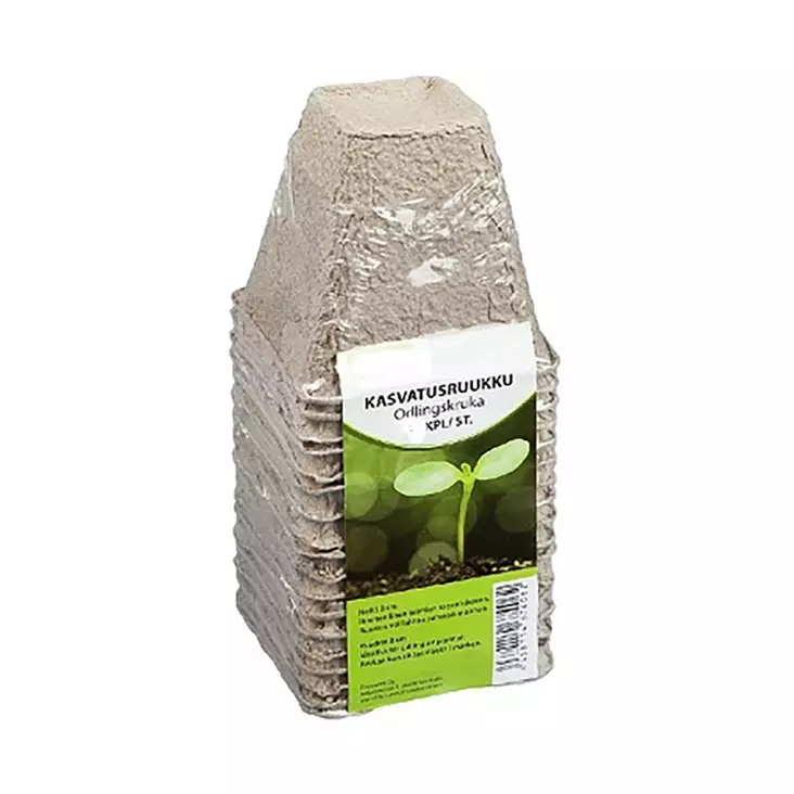 TURVERUUKUT Kantikas 6 x 6 cm 24 kpl/pkt - Esikasvatus ja idättäminen - 6438159963015 - 1