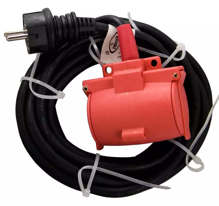 ULKOJATKOJOHTO 5M 2-OSAINEN 3x1,5mm2 KUMI - Jatkojohdot, kaapelikelat ja tarvikkeet - 6438140274205 - 1