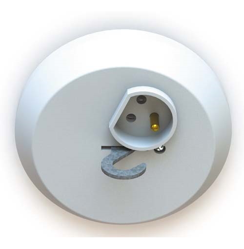 valaisinpistorasia maadoiettu koukkukannella - Pistorasiat, haaroittimet ja kytkimet - 6438140960115 - 1