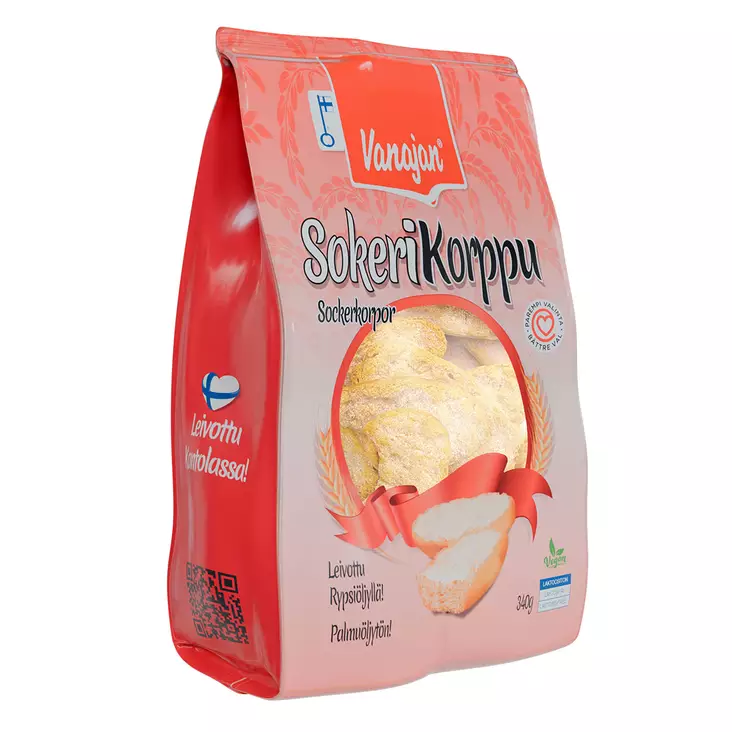 Sokerikorppu 340G VANAJA - Leivät, keksit ja leivonnaiset - 6420615450825 - 1