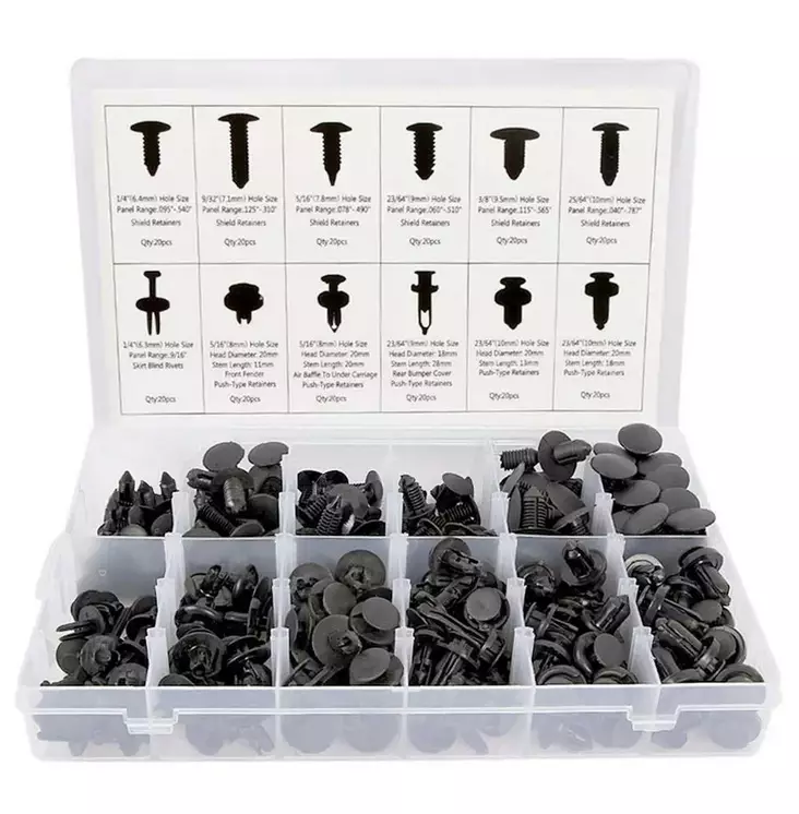 Verhoilukiinnikkeet 240-osainen - Auton kiinnikkeet ja kiinnikelajitelmat - 6438014228525 - 1