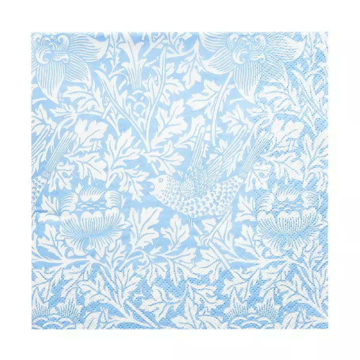William Morris lautasliina Bird & Anemon - Kahviliinat 24x24 - 6411630400155 - 1