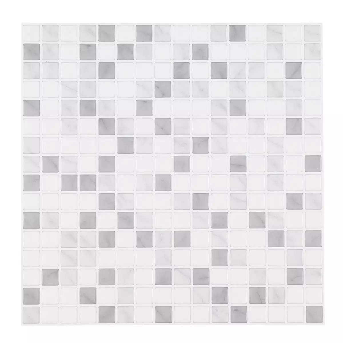 Laattatarra Minimosaiikki Valkoinen harmaa 30 X 30 Cm Sopii Keitti n 