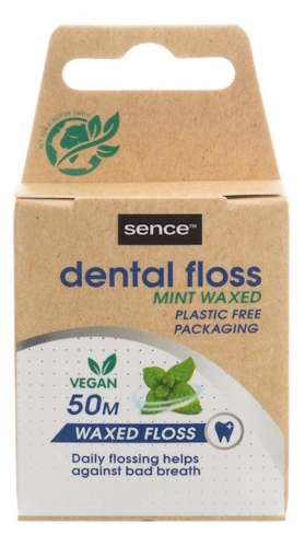 Vegaaninen hammaslanka 50 metri=C3=A4 - Suunhoitotarvikkeet - 8720604312256 - 1