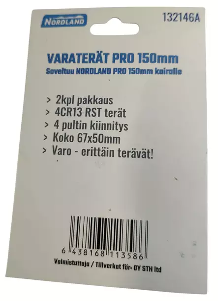 J=C3=A4=C3=A4kairan varater=C3=A4t - Jääkairat, kairan varaterät ja jääsahat - 6438168113586 - 2