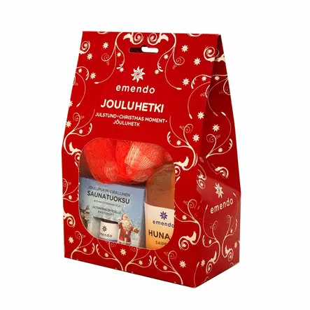 Joulupukin 10ml+Hunajanarusaippua+pesuku - Saunahunajat ja saunapeseytyminen - 6417892043406 - 1