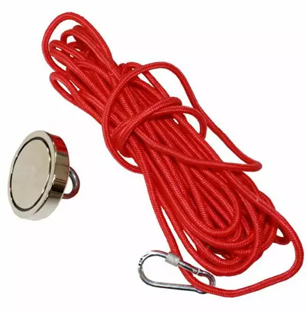 KALASTUSMAGNEETTI 300kg + Köysi Supermagneetti - Metallinpaljastimet ja magneettikalastus - 6430074690816 - 1