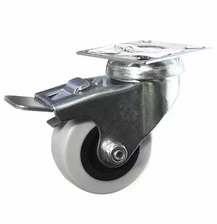 KALUSTEPYÖRÄ 50mm KÄÄNTYVÄ JARRULLA - Kalustepyörät - 6438168056166 - 1