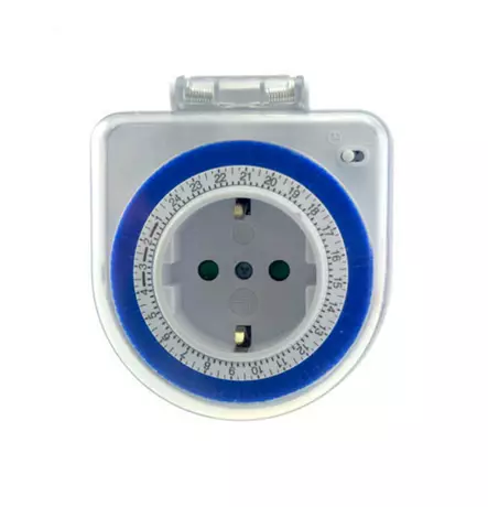 Kellokytkin IP44 -40 ajastin 24H sisä- ja ulko ajastinkello - Pistorasiat, haaroittimet ja kytkimet - 6438140935816 - 1