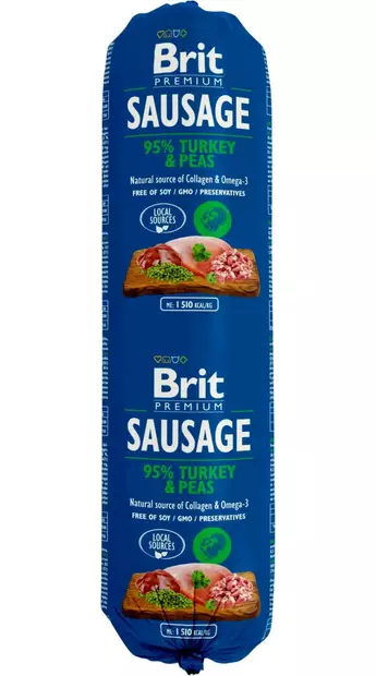 KOIRANMAKKARA BRIT PREMIUM KALK.-HERNE 800G - Koiranruoat ja herkut - 8595602525966 - 1