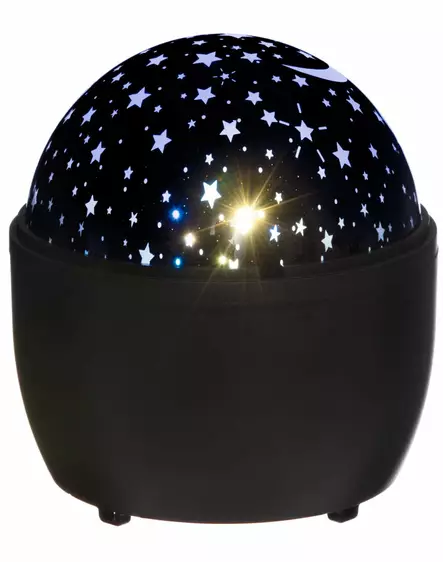 LED-KORISTEVALO Kuu ja Tähdet Pyörivä - KAATORYHMÄ - 6410416076256 - 1