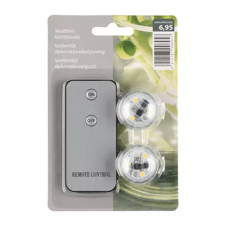 LED-valopari vesitiivis kaukosäätimellä - Kukkatarvikkeet ja kukkatelineet - 6412165085916 - 1