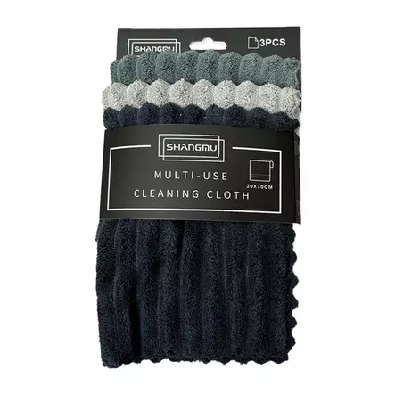 Mikrokuituliina 3 kpl multiuse 30x30cm - Hankaussienet ja ihmesienet - 6438506007416 - 1