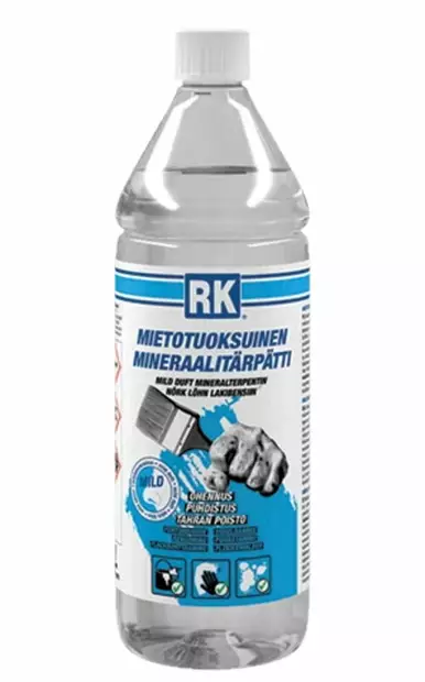 MINERAALITÄRPÄTTI 1L LAKKABENSIINI Miedontuoksuinen mineraalitärpätti - Lakat - 6418091380026 - 1