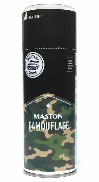 Naamiomaali matta musta Maston naamiomaali spraymaali - Spraymaalit - 6412490004866 - 1