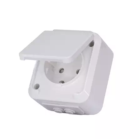 Pistorasia 1-os pin IP44 Nordi - Pistorasiat, haaroittimet ja kytkimet - 6438140973306 - 1