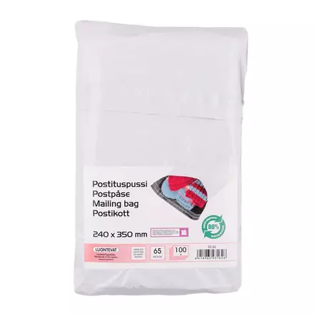 Postituspussi 24x35cm tarrasulj. 100kpl - Toimistopaperit ja kirjekuoret - 6416965931626 - 2