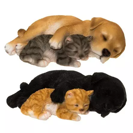 puutarhapatsas koira ja kissa puutarhakoriste - Pihapatsaat ja veistokset - 6410416026756 - 1