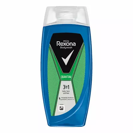 Rexona suihkusaippua Quantum 3in1 225ml - Suihkusaippuat ja suihkugeelit - 8720181393846 - 1
