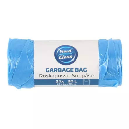 Roskapussi sininen 30L 25kpl - Roskapussit - 6410410196516 - 1