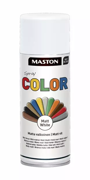 Spraymaali Color Mattavalkoinen 400ml - Spraymaalit - 6412491202216 - 1