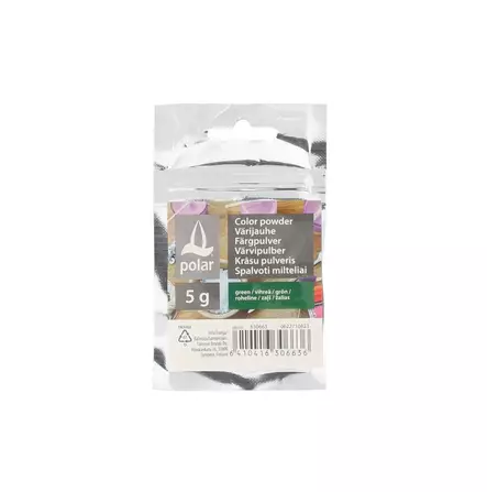 v=C3=A4rijauhe 5g vihre=C3=A4 kynttil=C3=A4n valmistus - Kynttilätarvikkeet ja kynttiläkortisteet - 6410416306636 - 1